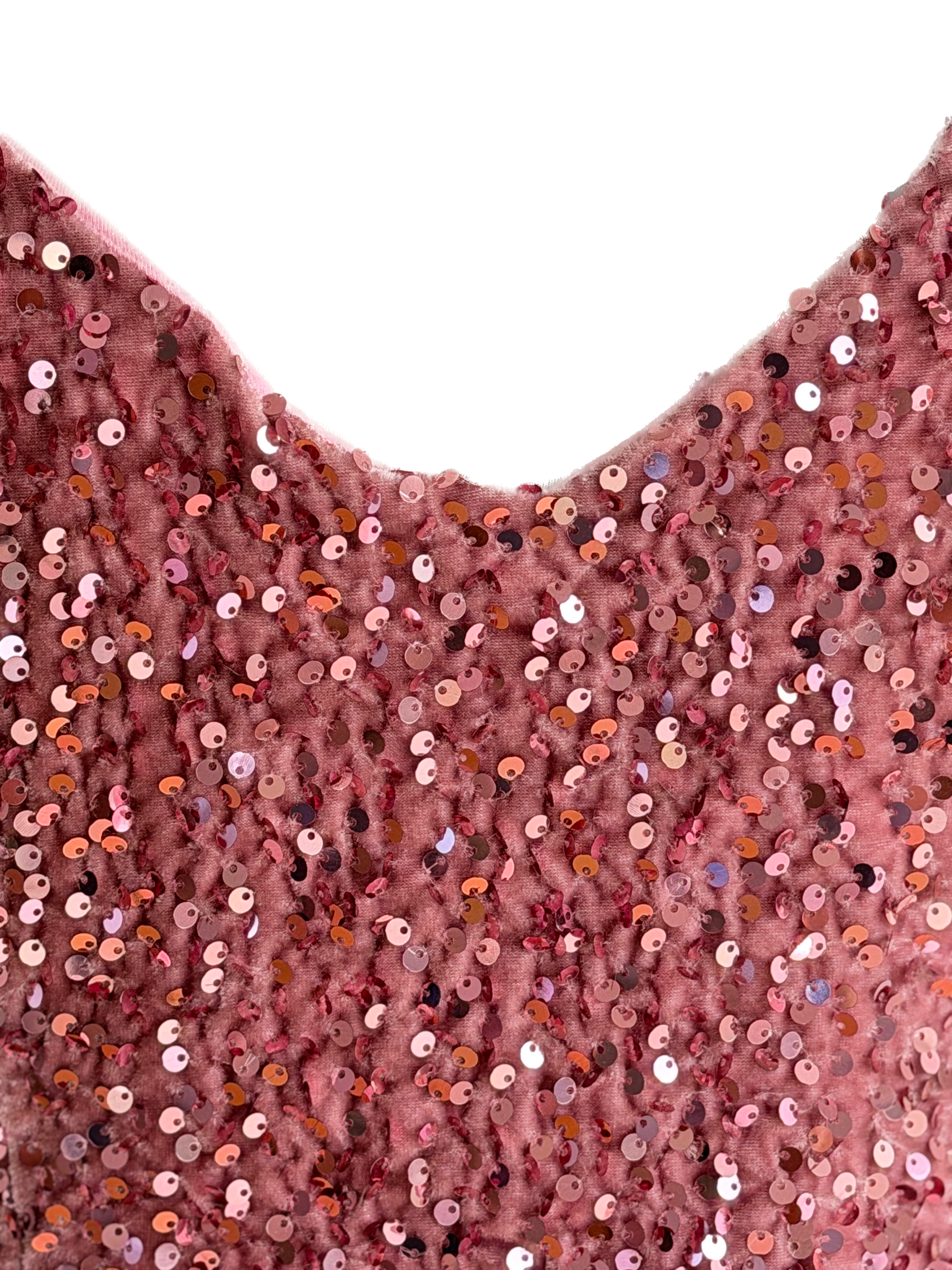 Top Crop Lentejuelas Rosa